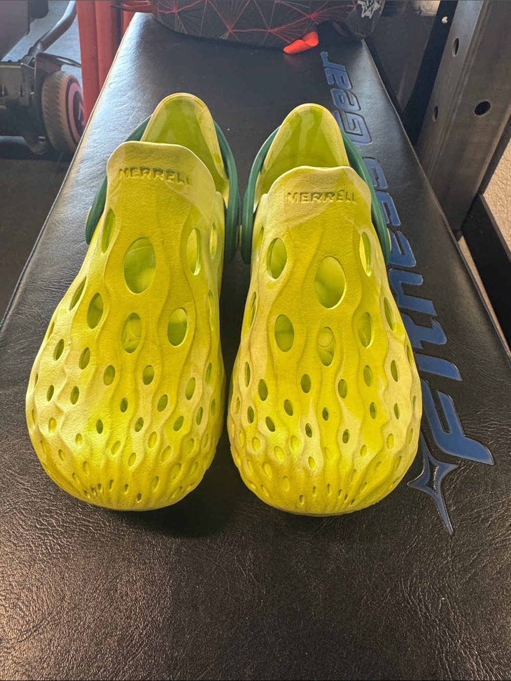 Merrell Kids Neon Yellow Green Slip-On Water Clogs